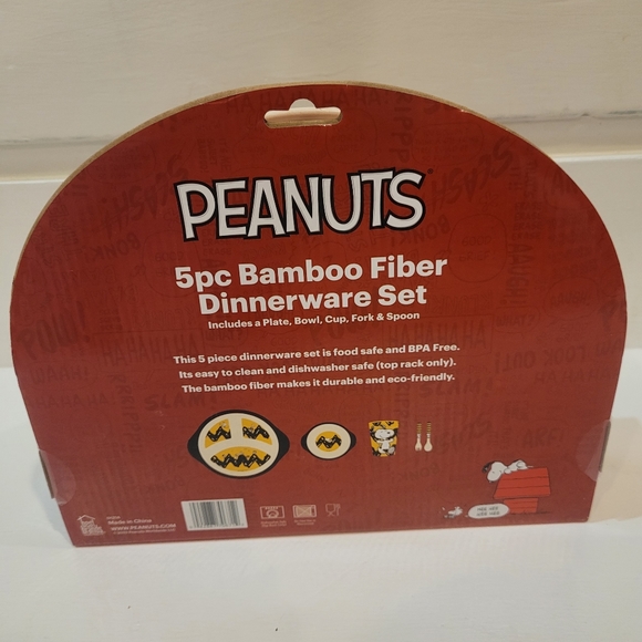 5PC Bamboo Dinnerware Set - Picture 4 of 6